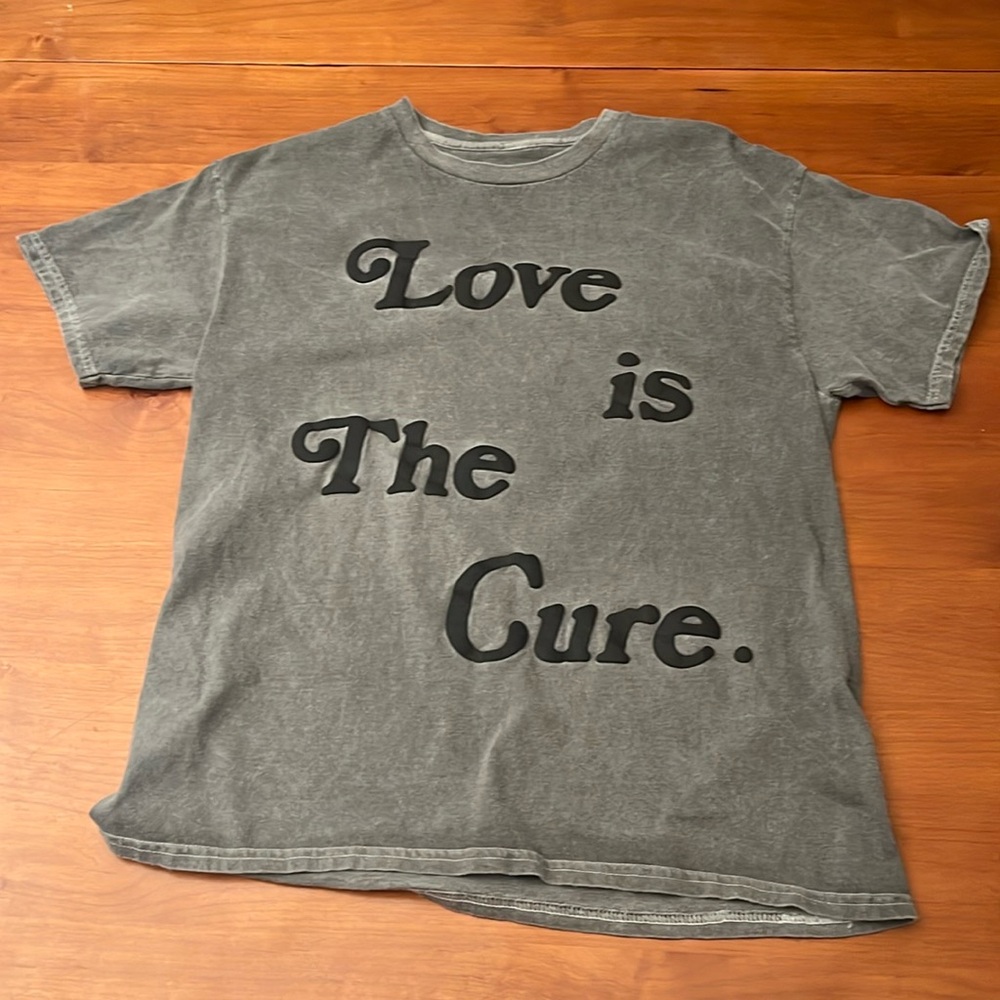 Grey Love Is The Cure Tee